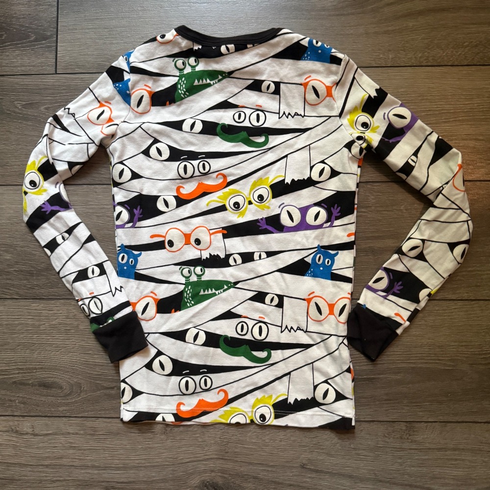 Hyde and Eek Boutique Kids Sze 12 Halloween Mummy Monster Pajama Top Long Sleeve